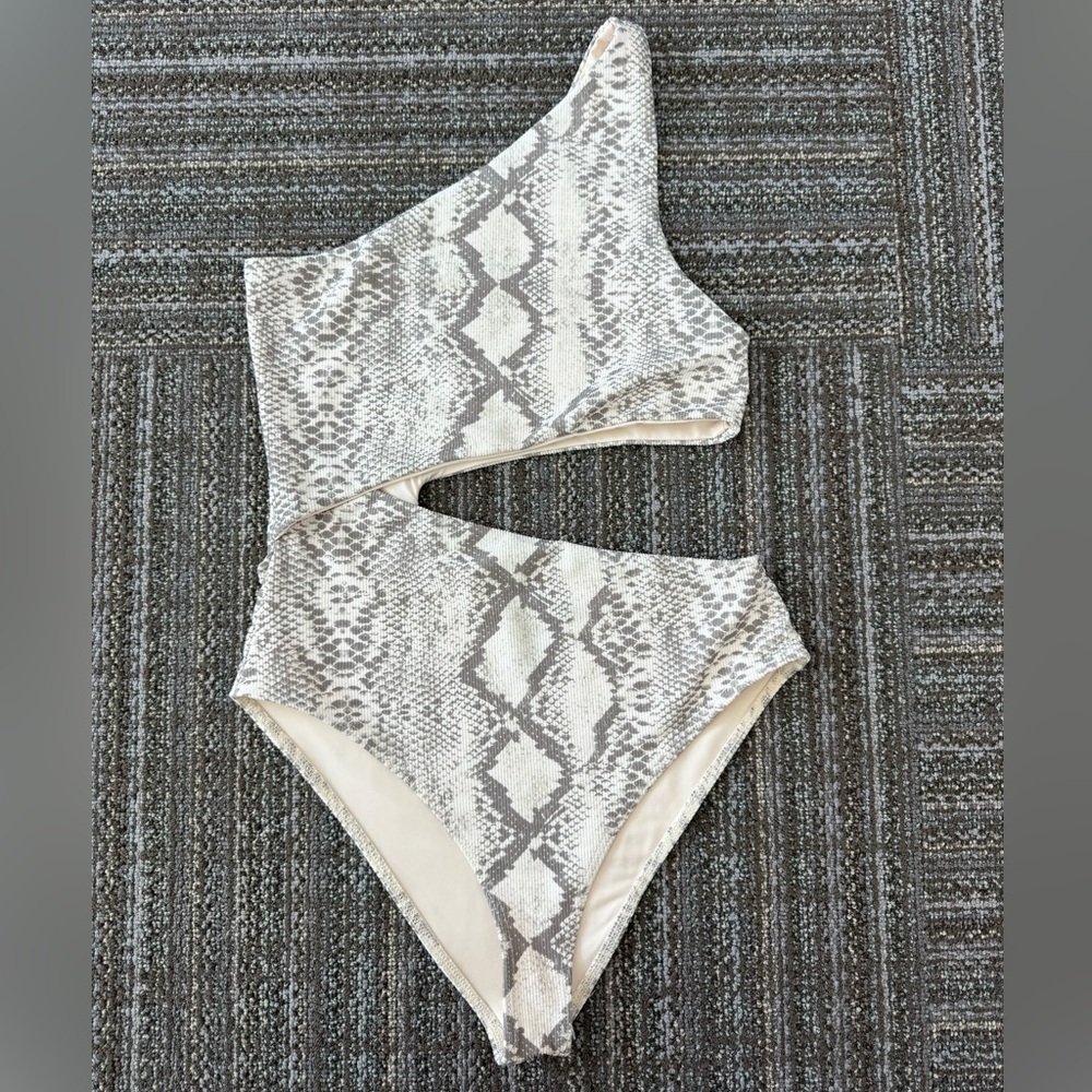 BeachRiot Celine Swimsuit In Snakeskin SzM